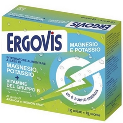 Ergovis Magnesio e Potassio Vitamine Gruppo B 12 Bustine 120g