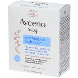 Aveeno Baby Bagno Lenitivo con Avena 5x21g - Pagina prodotto: https://www.farmamica.com/store/dettview.php?id=11758