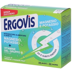 Ergovis Magnesium and Potassium Group B Vitamins Sugar Free 24 Sachets 156g - Product page: https://www.farmamica.com/store/dettview_l2.php?id=12334