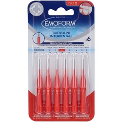 Emoform Interdental Brushes ISO 2 Red - Product page: https://www.farmamica.com/store/dettview_l2.php?id=12359