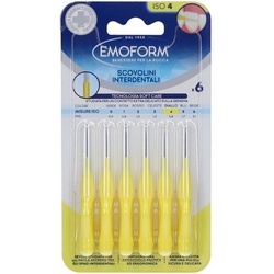 Emoform Interdental Brushes ISO 4 Yellow - Product page: https://www.farmamica.com/store/dettview_l2.php?id=12361