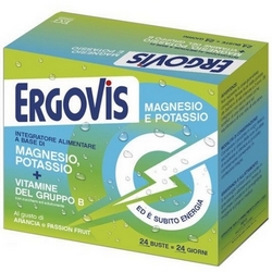 Ergovis Magnesio e Potassio Vitamine Gruppo B 24 Bustine 240g - Pagina prodotto: https://www.farmamica.com/store/dettview.php?id=12390