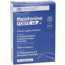 Melatonina FORTE x6 Sanavita Compresse 18g - Pagina prodotto: https://www.farmamica.com/store/dettview.php?id=12400