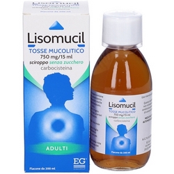 Lisomucil Mucolytic Cough Syrup without Sugar 200mL - Product page: https://www.farmamica.com/store/dettview_l2.php?id=12535