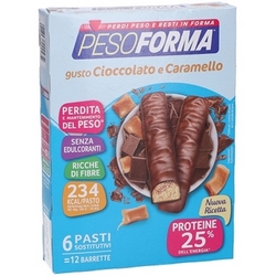 Pesoforma Barrette al Caramello 372g - Pagina prodotto: https://www.farmamica.com/store/dettview.php?id=7001